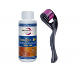 Minoxidil Dualgen 10%, 1 Luna Aplicare +Dermaroller, Tratament Pentru Barba / Scalp