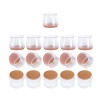 Set 16 protectii anti derapante pentru picioare mobilier, 33 x 35 x 40 mm, pasla, maro, transparent