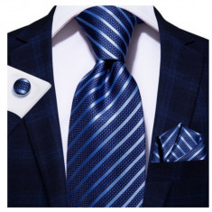 Set cravata + batista + butoni - matase - model 38
