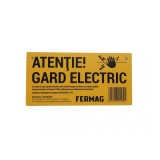 Panou avertizare gard electric, Fermag