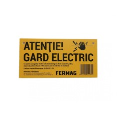 Panou avertizare gard electric foto