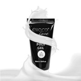 Gel Unghii Poly ADL Milky White 02, 30g - Constructie Unghii, Modelare Acril, Flexibil, Ușor de Aplicat