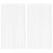 vidaXL Draperii cu franjuri, 2 buc., 140 x 250 cm, alb 132399