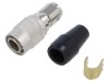 Conector circular HR10 push-pull mufă argintată