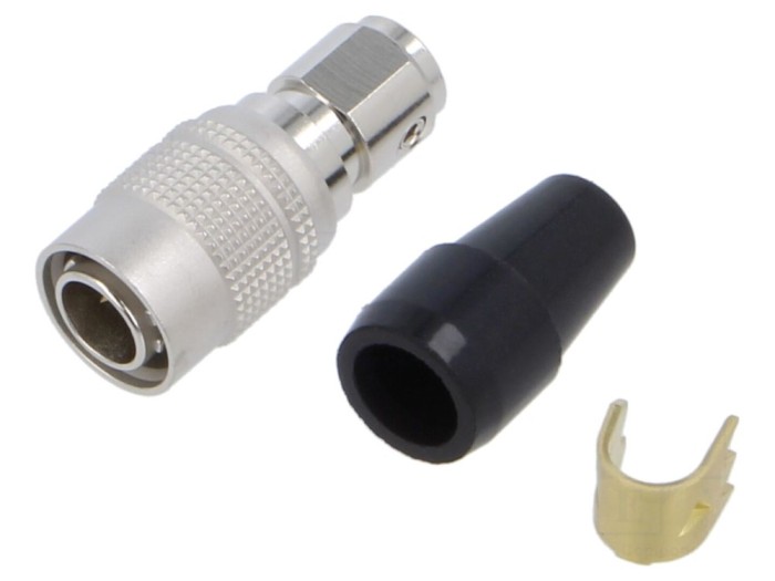 Conector circular HR10 push-pull mufă argintată