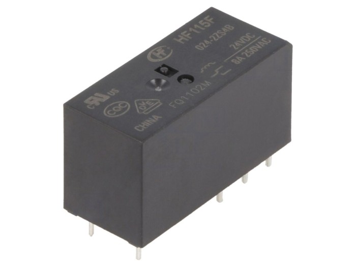 Releu Electromagnetic DPDT 24VDC 8A PCB