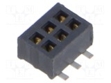 Conector şiruri pini mamă 6 PIN 1,27mm gold flash SMT - SAMTEC