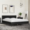 VidaXL Cadru de pat, negru, 160x200 cm, lemn prelucrat și metal 3280007