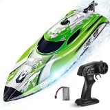 Cumpara ieftin Barca cu telecomanda iUni HJ820, RC High-Speed Boat, Viteza 25 km/h, 2.4GHz, Green