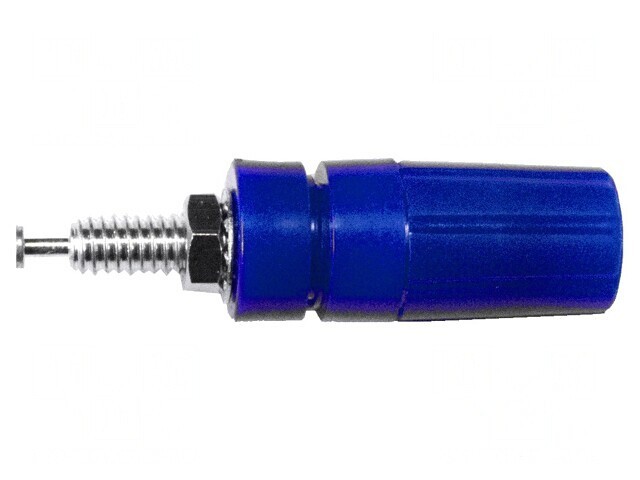 Soclu Banană 4mm 15A Albastru pentru Panou