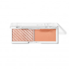 Paleta blush si iluminator e.l.f Bite-Size Face DUO, 4.6g - 251 White Peach