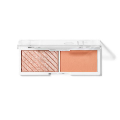 Paleta blush si iluminator e.l.f Bite-Size Face DUO, 4.6g - 251 White Peach foto