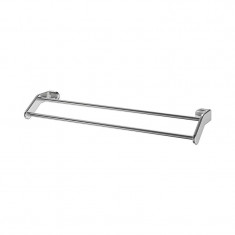 Suport inox pentru prosoape, 63 x 14 cm, Gri foto