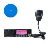 Statie radio CB TTi TCB-900 EVO, DSS, SQ, Dual Watch, Mic Gain, 12V-24V cu sticky pad Blue cadou