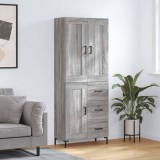 vidaXL Dulap &icirc;nalt, gri sonoma, 69,5x34x180 cm, lemn compozit