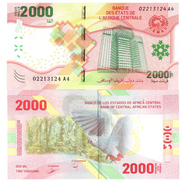 Statele Africii Centrale 2 000 Franci 2020(22) P-702