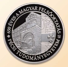 Ungaria 10 000 Forint 2017 Facultatea de stiinte din P&amp;eacute;cs Argint PP foto