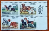 U.S.A-1984-''RASE de CAINI in-AMERICA''- BLOC de 4val.''.- (Cat Scot=7,5$)-MNH-Nestampilat- cu Zip cod-FARA GUMA-Vezi-Scan