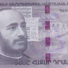 Bancnota Armenia 10.000 Dram 2018 - PNew UNC ( bancnota hibrid - SERIE NOUA )