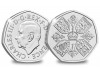 Marea Britanie 50p BU - PRIMUL PORTRET OFICIAL Charles III-Memorial - Royal Mint, Europa, Cupru-Nichel