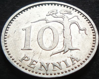 Moneda 10 PENNIA - FINLANDA, anul 1990 *cod 3313 - ultim an de batere! foto