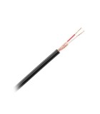 Cablu stereo pentru microfon 2x 20fire Cupru x0.12mm 6mm negru Azusa