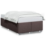 Cumpara ieftin Cadru de pat fara saltea, maro inchis, 120x200 cm, textil
