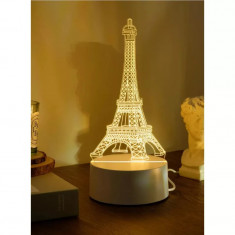 Lampa Decorativa 3D Turnul Eiffel - 9x18cm