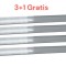 set 4 buc Corp de iluminat tip neon Led 120W 6500K 120 CM 3L