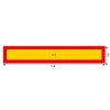 Autocolant Reflectorizant Galben/Rosu 1130x196 mm HICO