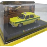 Macheta auto metal Renault 8 Bamako taxi 1970 galben verde 1/43