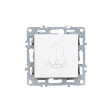 Cumpara ieftin Comutator clopot Nova 101N alb