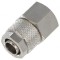 Conector filetat &icirc;nșurubat din alamă nichelată 8mm, max. 15bar