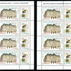 Romania 2005, LP 1700 a, Biblioteca Centrala Universitara, coli 16+2 DR+ST, MNH!