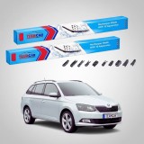 Cumpara ieftin Ștergătoare Skoda Fabia III Combi NJ5 2014-2022 | Set Față Flat &ndash; TeamCar&reg;