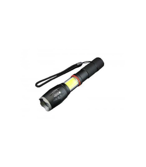 Lanterna LED 10W +3W COB 800lm 200m reincarcabila Li-Ion 18650/3x