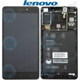 Capacul frontal al modulului de afișare Lenovo A7000 + LCD + digitizer negru
