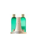 Vivian Gray Gemstone Green Bergamot Lemongrass - set cadou gel de dus si lotiune de corp, 2 x 300 ml