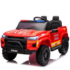 Masinuta electrica pentru 2 copii Kinderauto FirePatrol, 3-6 ani, 4x4, 800W, 24V, echipata premium, rosie foto