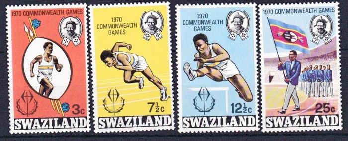 DB1 Colonii Swaziland 1970 Sport Jocurile Commonwealth 4 v. MNH