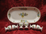 SET PORTELAN VILLEROY&amp;BOCH MODEL LOUISIANA TAVA 32 CM SI SUPORTI OUA