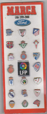bnk ins Spania - Set 20 insigne cluburi de fotbal foto
