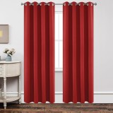Draperie blackout uni, rosu