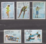 M2 - CNL3 - Timbre foarte vechi - Laos - sporturi de iarna, Sport, Stampilat