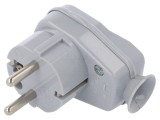 Conector Alimentare AC 250VAC 16A Gri 3 PIN 2P PE