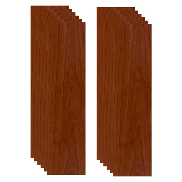 Set 12 placi autoadezive pardoseala, PVC, 1.67 mp/set, lemn visin