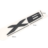 Emblema Negru BMW X6, Plastic ABS, Autoadeziva - Inlocuire Caroserie
