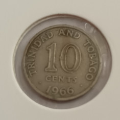 Moneda 10 cents Trinidad and Tobago 1966