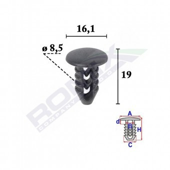 CLIPS TAPITERIE PENTRU FIAT SET 25 BUC foto