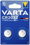 Baterie buton litiu CR2032, 3V, 220mAh, 2buc/blister, Varta